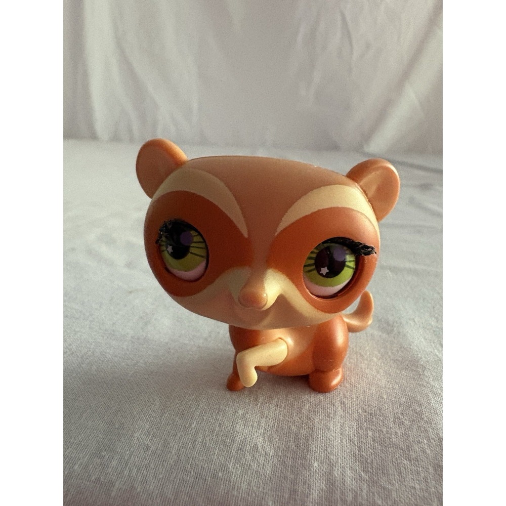 Hasbro Littlest Pet Shop Ferret 2393 Authentic LPS Tan Orange Toy Figure